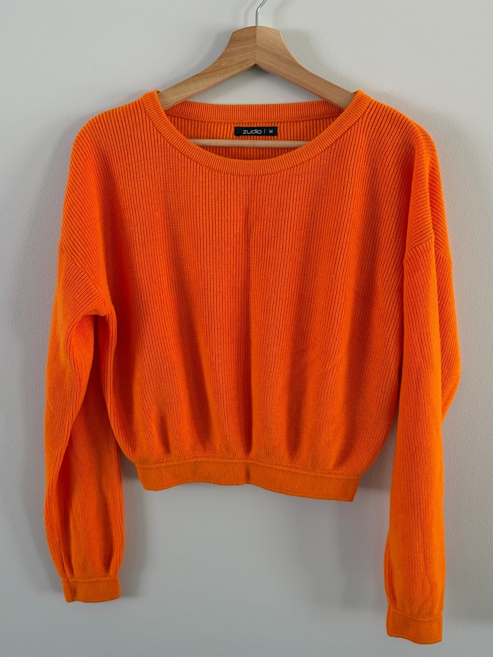 Vibrant Orange Crewneck Sweater